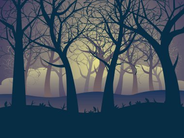 soyut orman manzarası