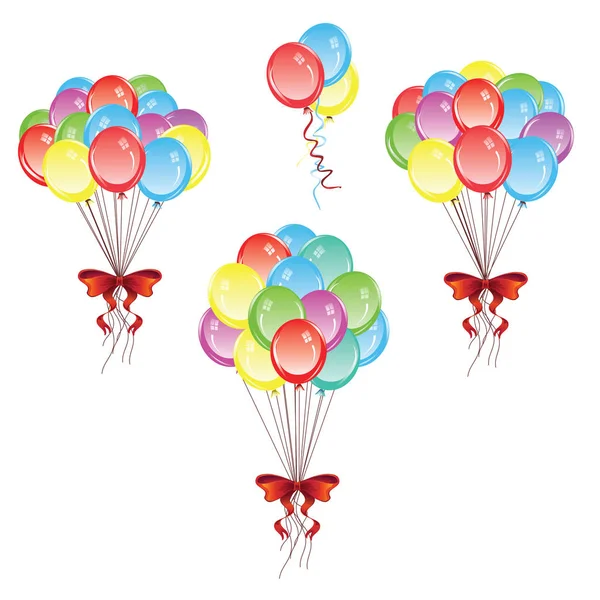 Bunch of Balloons — Stock Vector