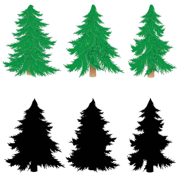 Nouvel An arbre — Image vectorielle