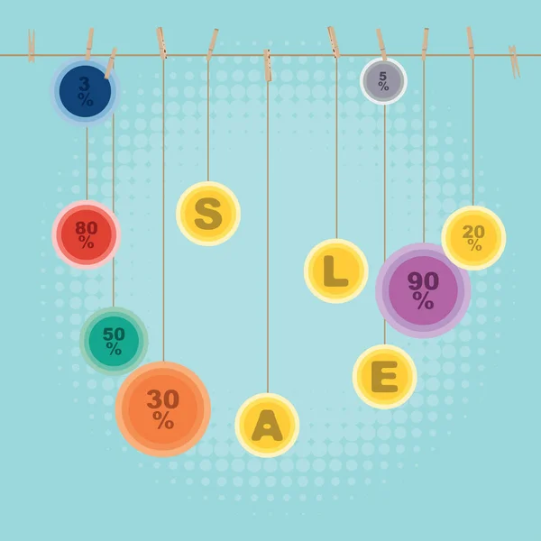 Conception de bannière de vente — Image vectorielle