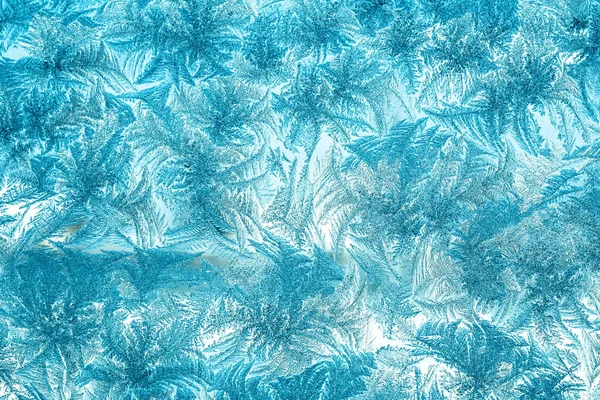 Patrones de heladas de invierno en la ventana Retro —  Fotos de Stock