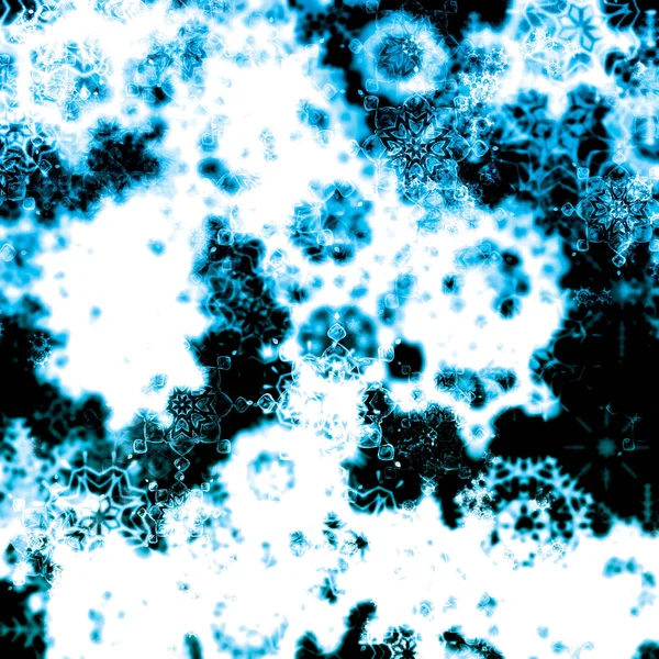 Голубой фон со снежинками — стоковое фото
