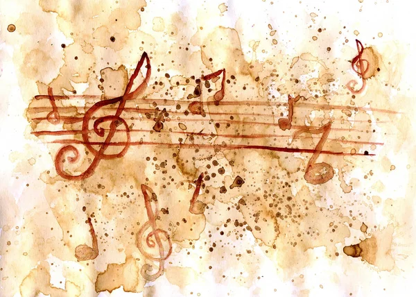 Music Notes Art — Stock Photo, Image