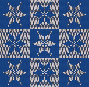 Örme kar tanesi desen