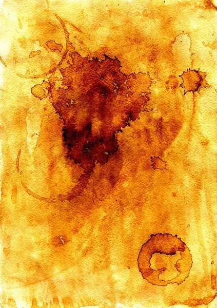 Coffee Stains on the Paper — Stock Photo, Image