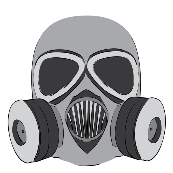 Jednoduchá plynová maska — Stockový vektor