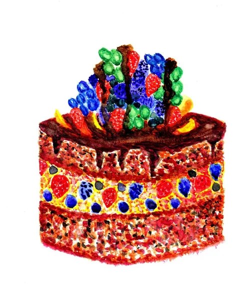 Čokoládový dort umění — Stock fotografie