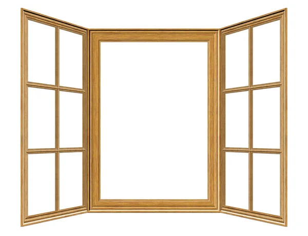 Wooden Window Frame — Stock Photo, Image