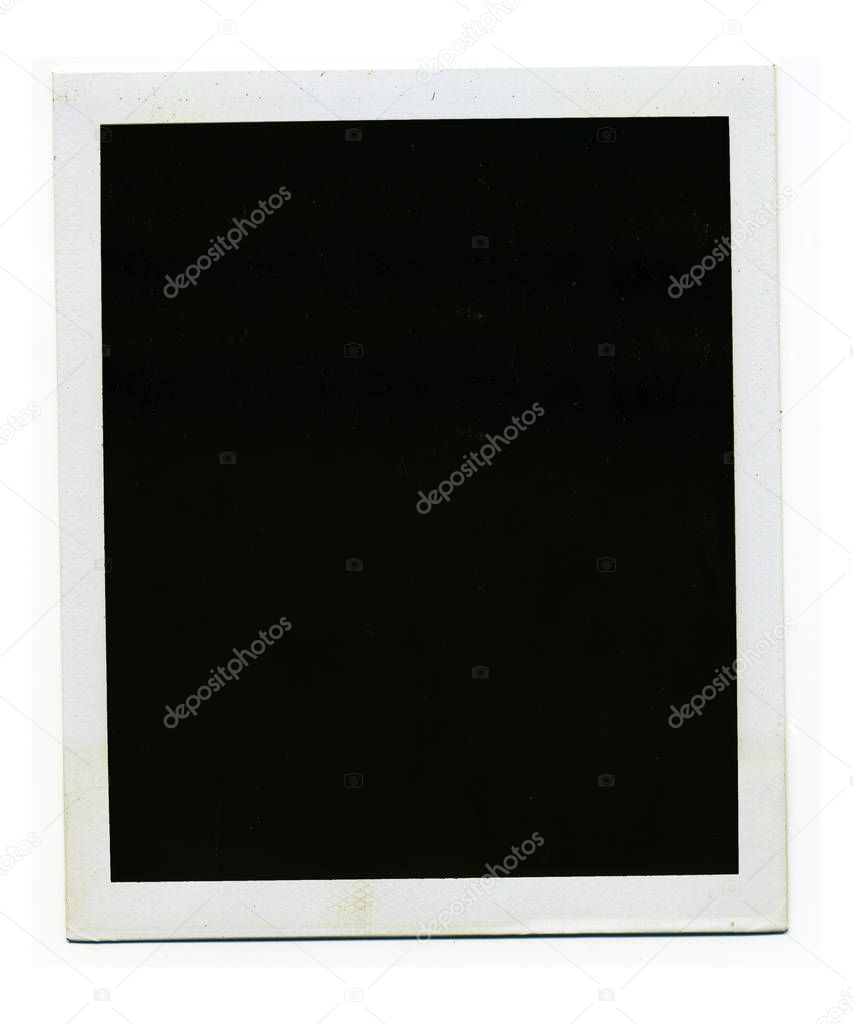 Retro blank photo frame 