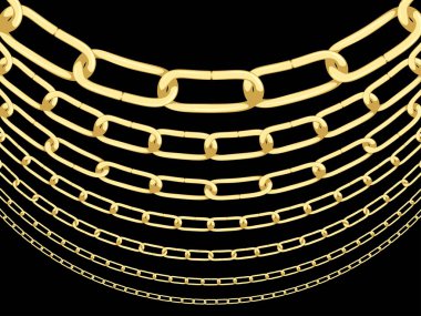 Altın zincir arka plan