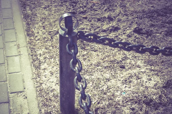 Chain Barrier Stand — Stock Photo, Image