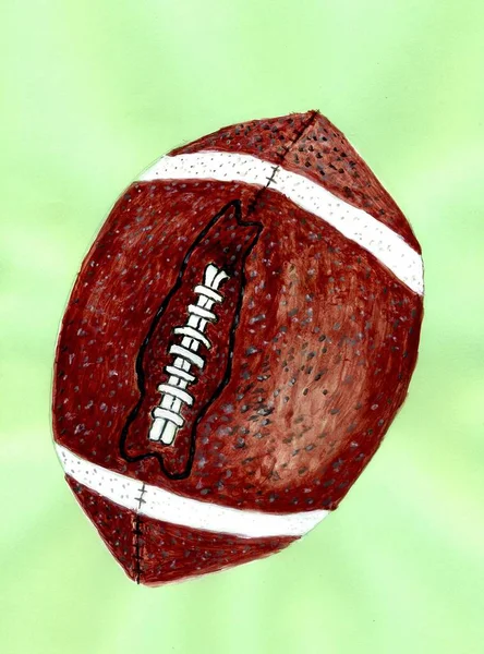 Rugby Ball Sketch — Stock Photo, Image