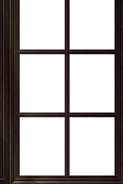 木制窗口框架 — 图库照片