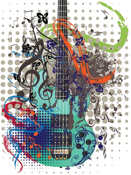 Gitara ilustracja — Wektor stockowy