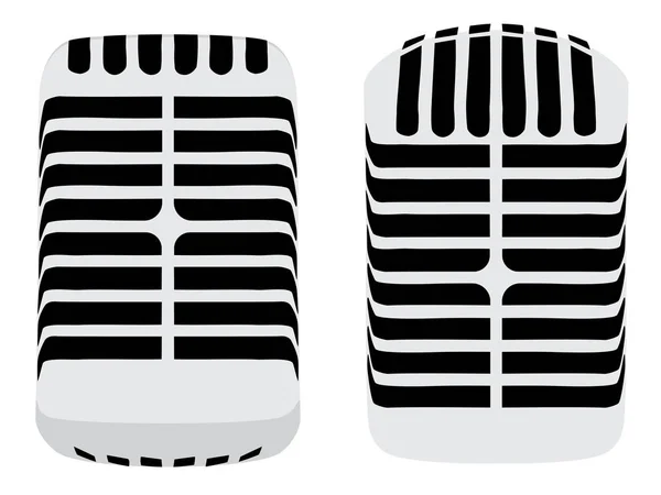 Illustration de microphone vintage — Image vectorielle