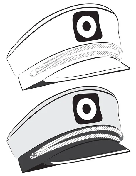 Captain Hat Illustration — Stock Vector