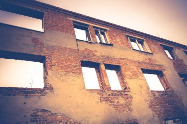 Tuğla ev Retro kırık