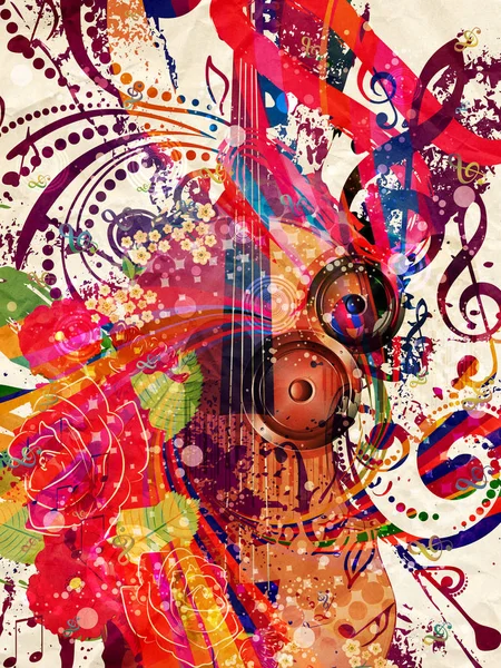 Vintage Violin Music Background — Stock Photo, Image