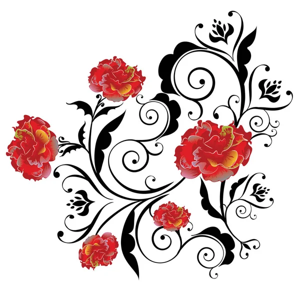 Résumé Roses arc-en-ciel — Image vectorielle