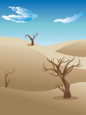 Afrika savana peyzaj 