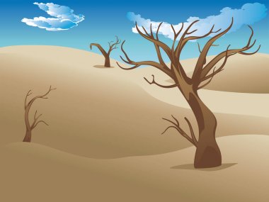 Afrika savana peyzaj 
