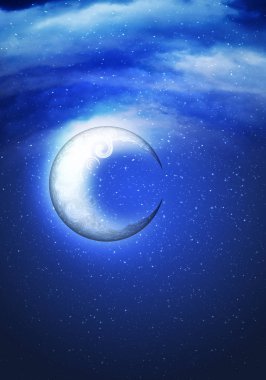 soyut Hilal ay