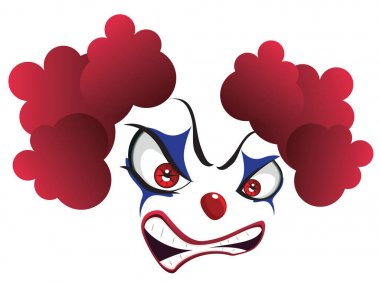 Ürkütücü palyaço yüzü