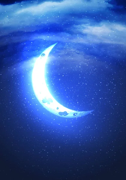 Luna di Mezzaluna Astratta — Foto Stock