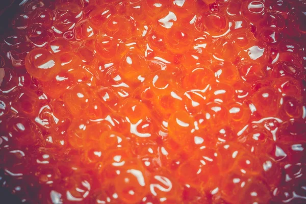 Macro de caviar rojo filtrado — Foto de Stock