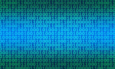 Grunge ikili bilgisayar kodu