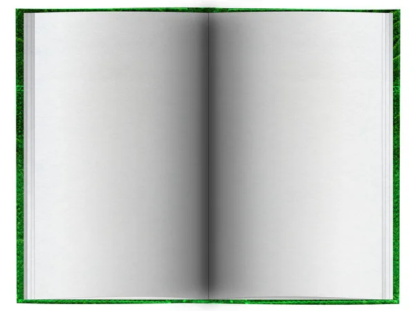 Libro bianco aperto — Foto Stock