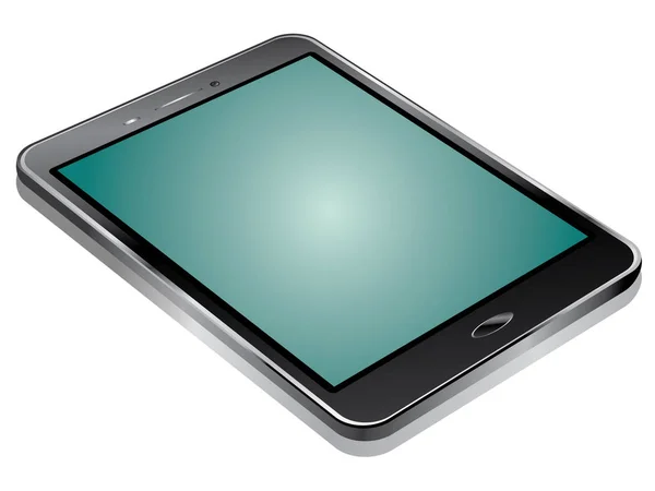 Schwarzes digitales Tablet — Stockvektor