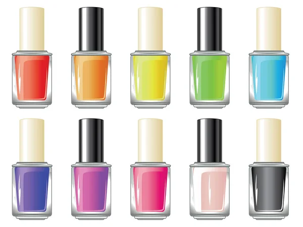 Nail Polish Bottle — Stock Vector