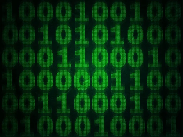 Grunge Binary Computer Code — Stock Photo, Image