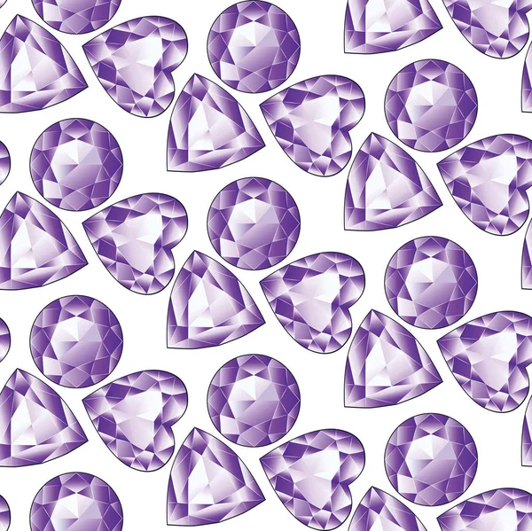 Améthyste violet brillant — Image vectorielle