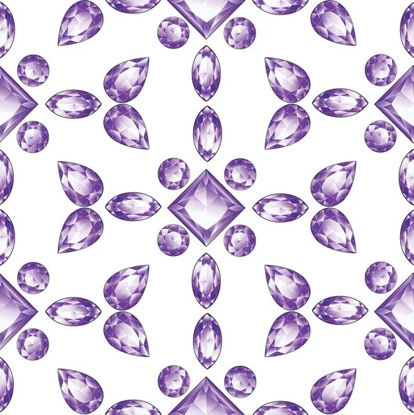 Améthyste violet brillant — Image vectorielle