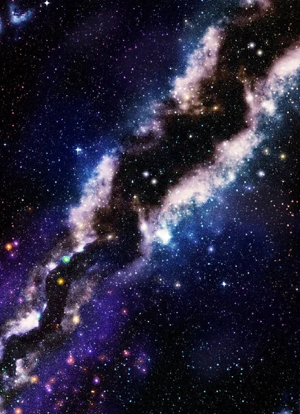 Langt Galaxy Space - Stock-foto