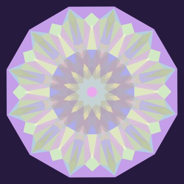 Yuvarlak yanardöner geometrik arka plan