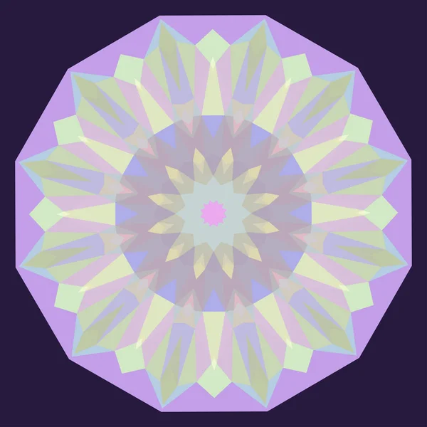 Arrière-plan géométrique irisé rond — Image vectorielle