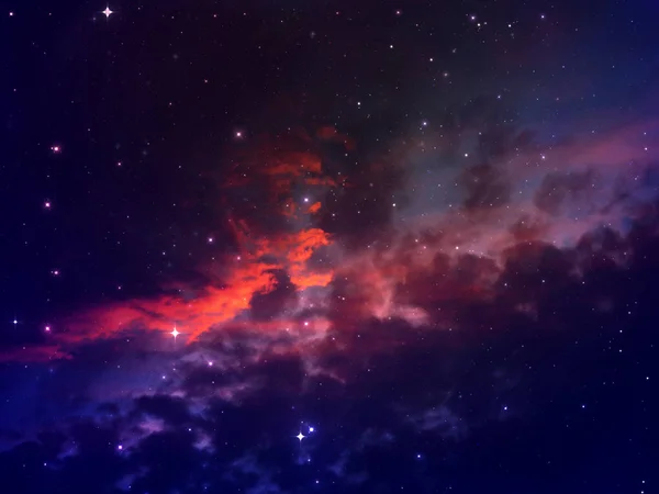 별이 빛나는 밤 하늘 장면 — 스톡 사진