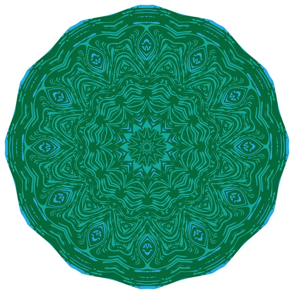 Grunge dekorační Mandala — Stockový vektor