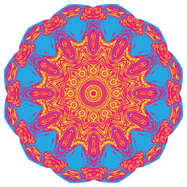 Grunge dekoratif Mandala