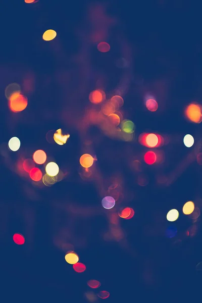 Blurred Christmas Tree Garland — Stock Photo, Image