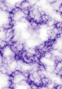 Mor parlak beyaz mermer