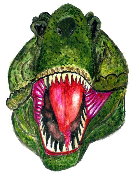 Tyrannosaurier-Porträtkunst — Stockfoto