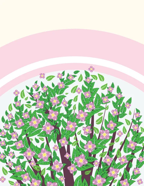 Bloeiende Sakura Banner — Stockvector