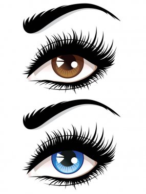 uzun kirpik gözleri