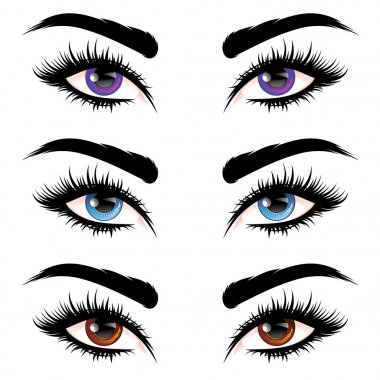 uzun kirpik gözleri