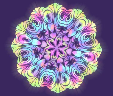 Yuvarlak yanardöner arka plan