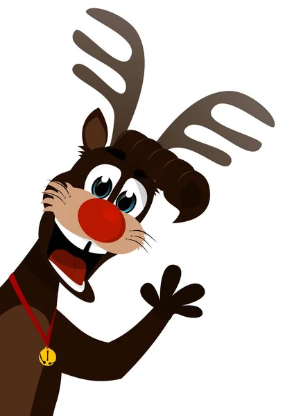 圣诞节与鲁道夫红鼻子驯鹿 — 图库照片